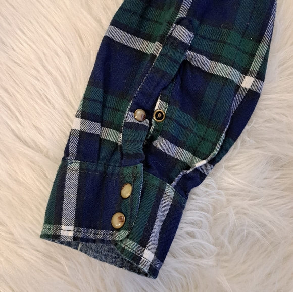 Jachs Girlfriend navy plaid top - Picture 4 of 6